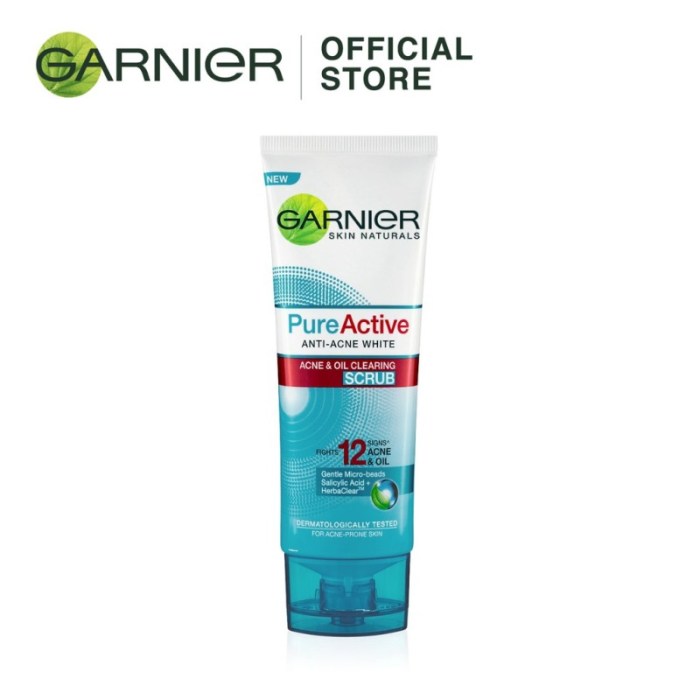 Cek Ingredients Garnier Pure Active Anti-Acne White Scrub