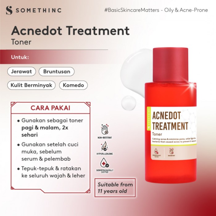 Cek Ingredients Somethinc Acnedot Treatment Toner