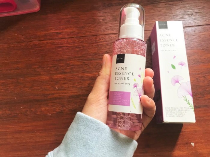 Cek Ingredients Scarlett Acne Essence Toner