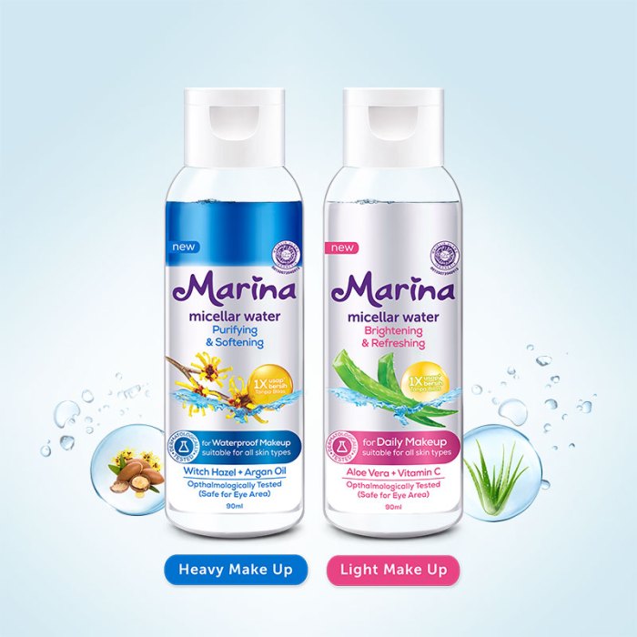 Cek Ingredients Marina Micellar Water Purifying and Softening terbaru