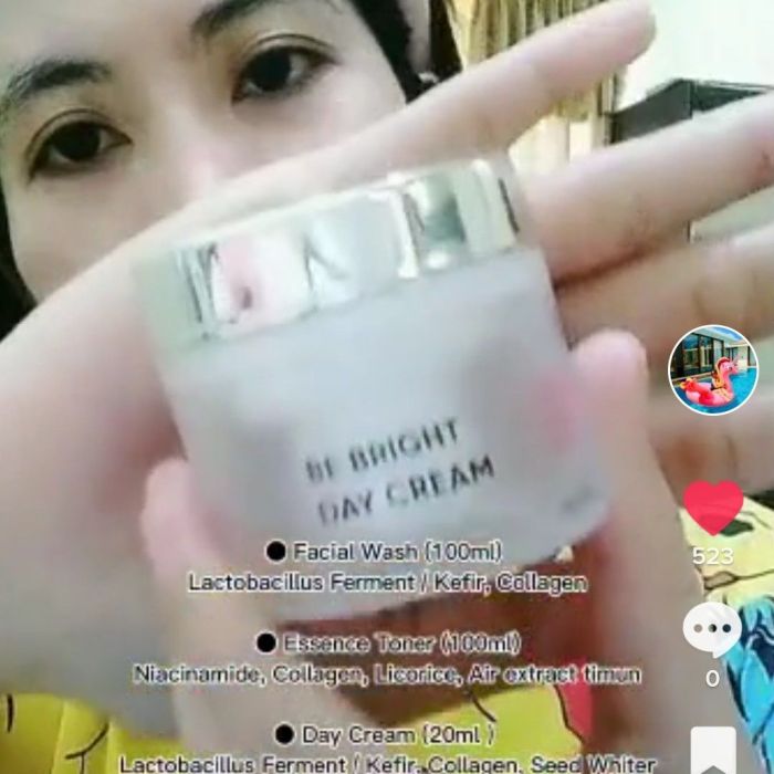 Cek Ingredients Everwhite Be Bright Day Cream