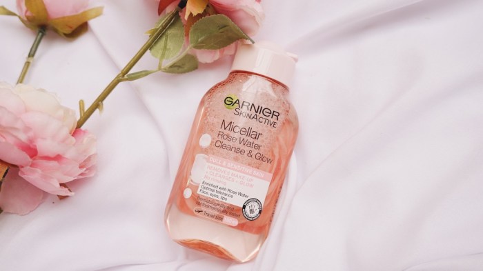 micellar garnier cleanse glow