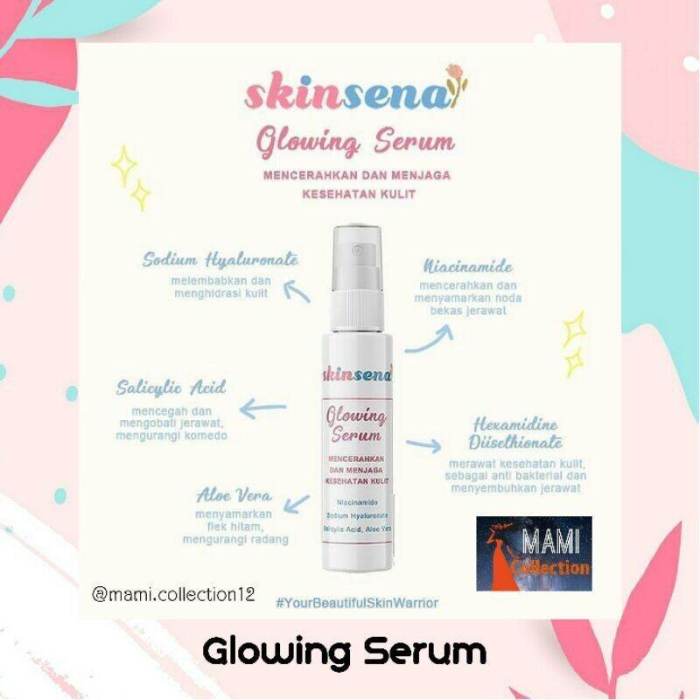 Cek Ingredients Skinsena Glowing Serum