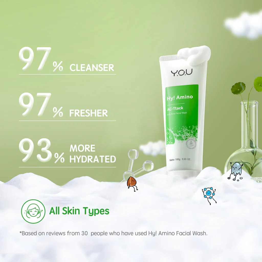 Cek Ingredients YOU Hy! Amino AC-Ttack Anti-Acne Facial Wash