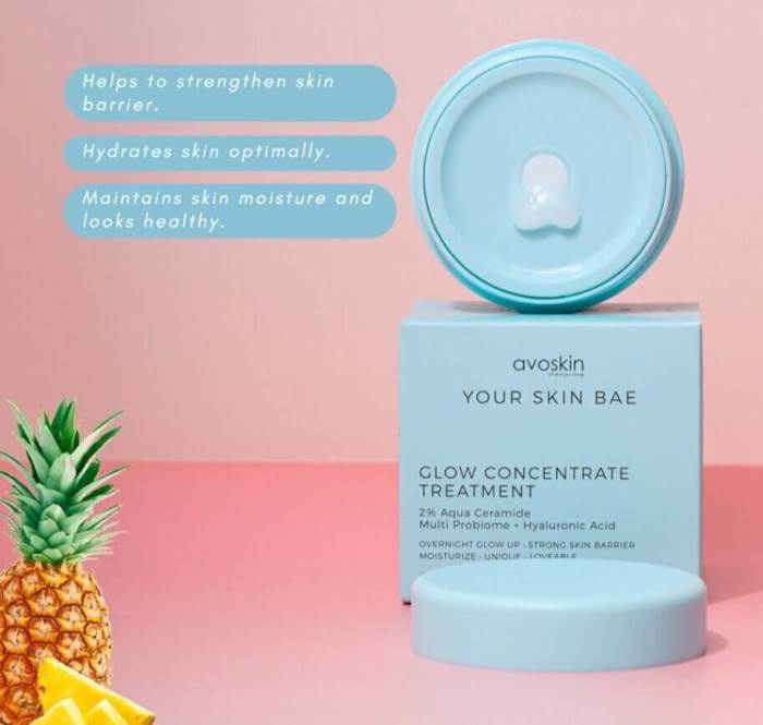 Cek Ingredients Avoskin Your Skin Bae Glow Concentrate Treatment 2% Alpha Arbutin + Multi Probiome + Beta Carotene terbaru