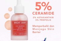 Cek Ingredients Bright Diary Acne Serum 2.0 (2% Salicylic acid + 5% panthenol + 5% Mugwort)