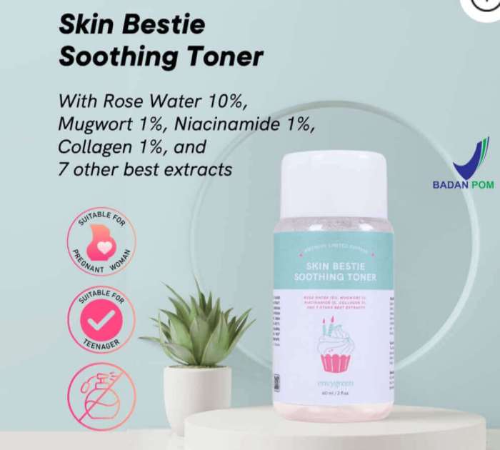 Cek Ingredients Envygreen skin BESTie Soothing toner