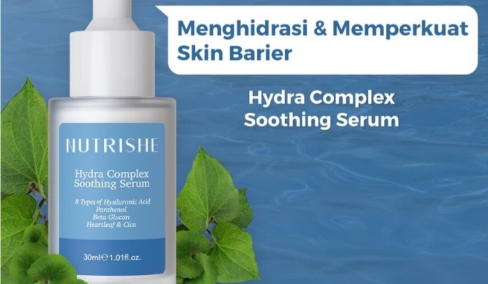 Cek Ingredients Nutrishe Hydra Complex Soothing Serum