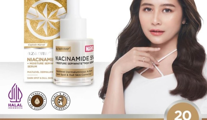 Cek Ingredients Azarine Marvel Niacinamide 5% + Sepiwhite Serum