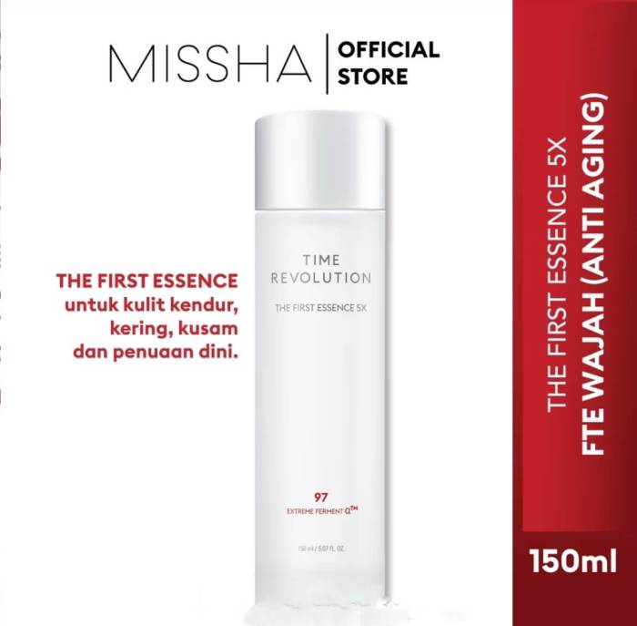 Cek Ingredients Missha Time Revolution The First Essence 5x