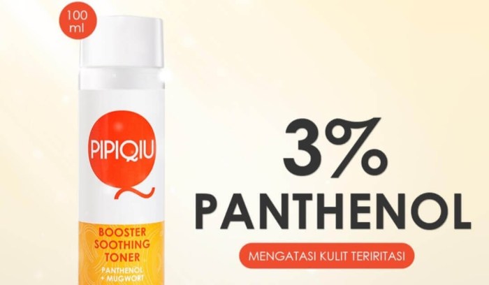 Cek Ingredients PIPIQIU Booster Soothing Toner Panthenol 3% + MUGWORT