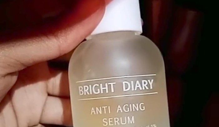 Cek Ingredients Bright Diary Anti Aging serum 10% Marine Collagen +1% Retinol