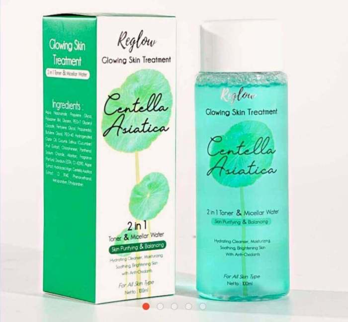 Cek Ingredients Reglow Glowing Skin Treatment 2-in-1 toner & Micellar Water