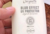 Cek Ingredients Jacquelle Blur Effect UV Protector SPF 50 PA++++