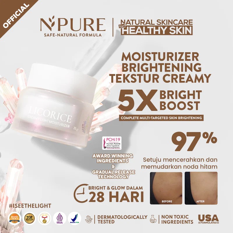 Cek Ingredients N'Pure Licorice Creamy Light Moisturizer