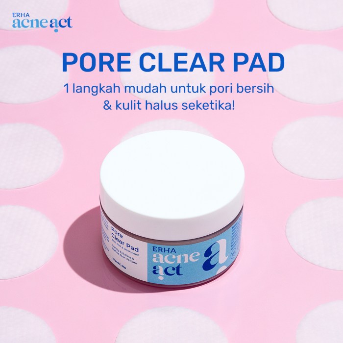 Cek Ingredients ERHA Acneact Pore Clear Pad