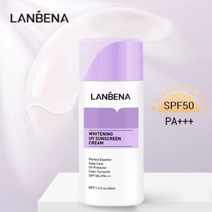 Cek Ingredients Lanbena Whitening UV Sunscreen Cream Green terbaru