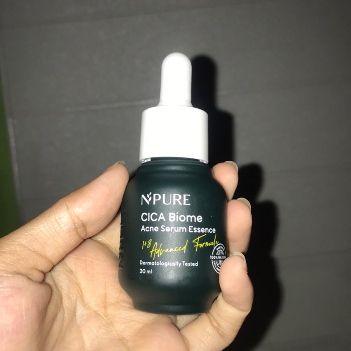 Cek Ingredients N'Pure Cica Biome Serum essence