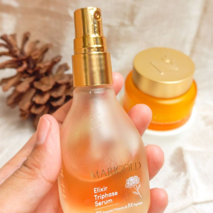 Cek Ingredients N'Pure Marigold Elixir Triphase Serum