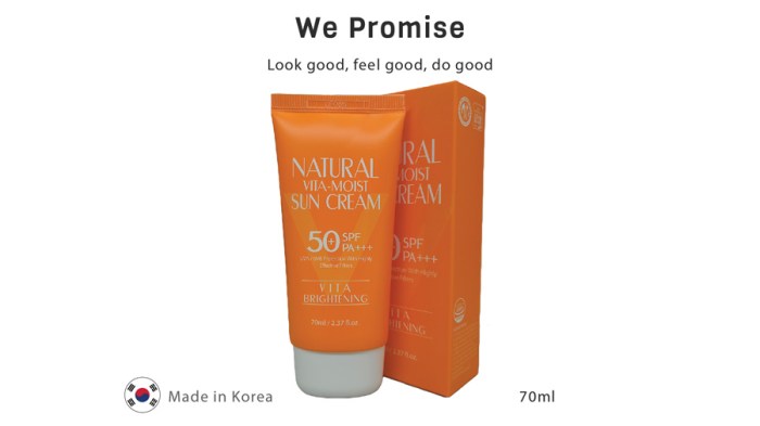 Cek Ingredients 3W Clinic Natural Vita Moist Suncream SPF 50+ PA+++