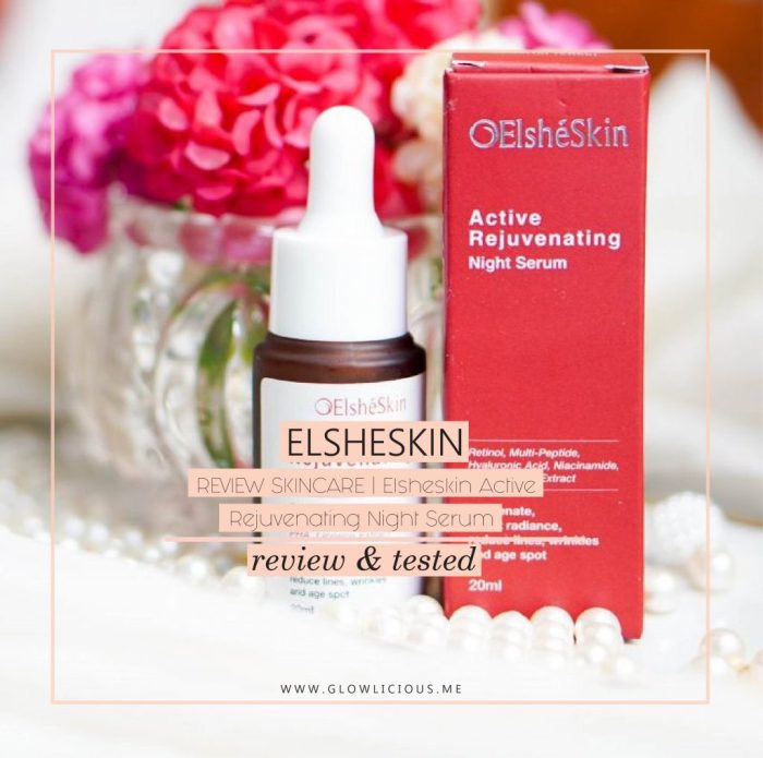 Cek Ingredients ElsheSkin Active Rejuvenating Night Serum