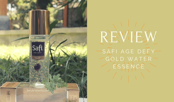 Review Safi Age Defy Gold Essence