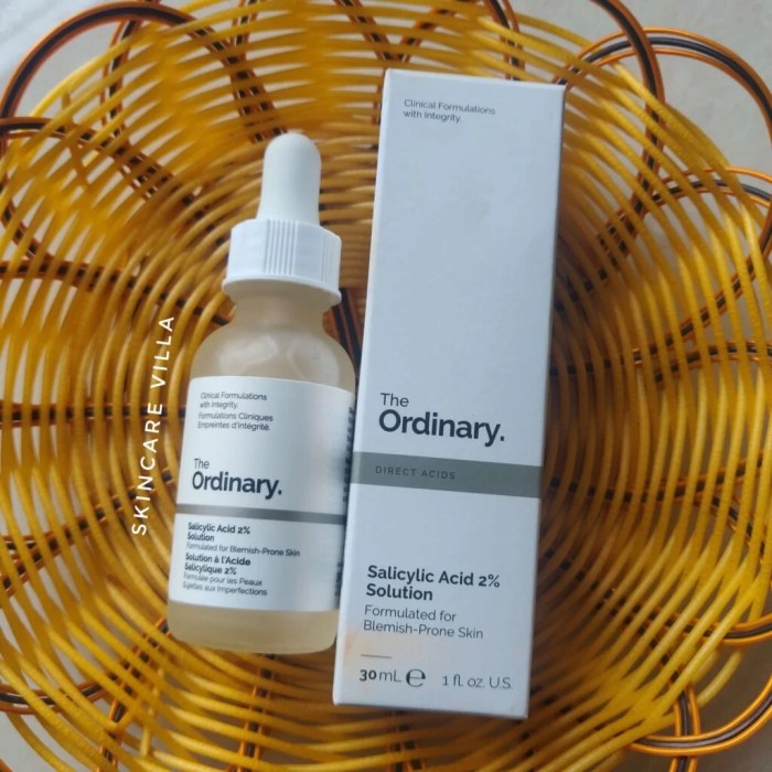 Cek Ingredients The Ordinary 2% Salicylic acid