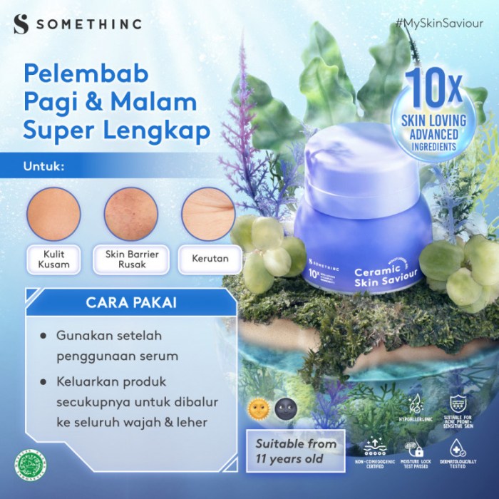 [Update] Cek Ingredients Something Ceramic Skin Saviour Moisturizer Gel terbaru