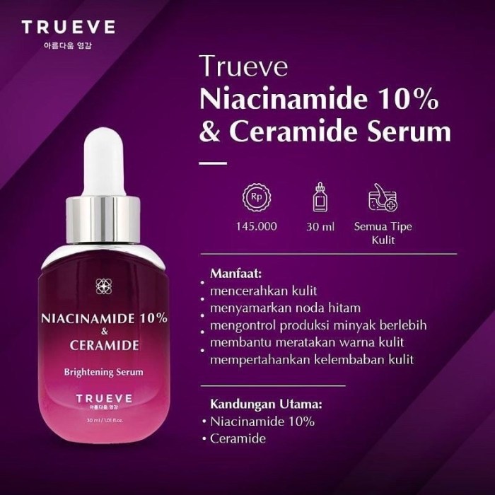 Cek Ingredients Trueve Niacinamide & Ceramide Brightening Serum