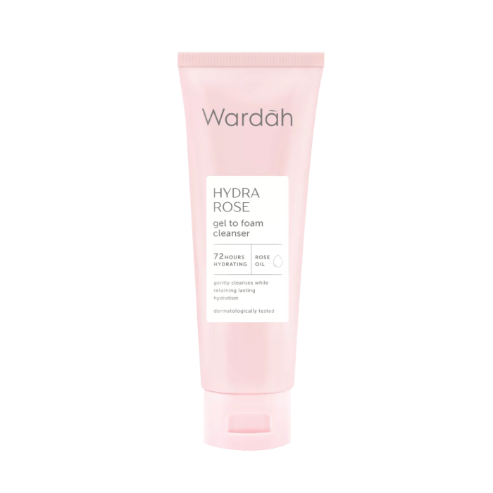 Cek Ingredients Wardah Hydra Rose Gel to Foam Cleanser