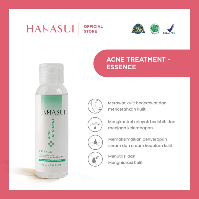 Cek Ingredients Hanasui Acne Power Essence terbaru