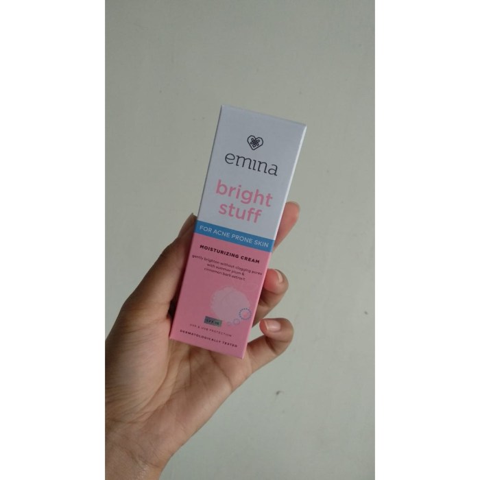 Cek Ingredients Emina Bright Stuff for Acne Prone Skin Moisturizer terbaru