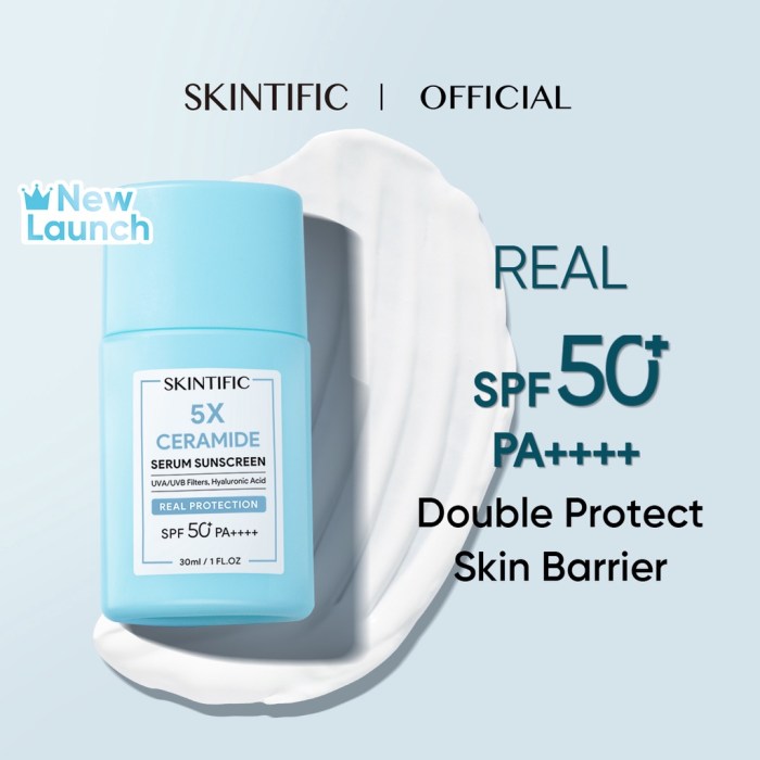 Cek Ingredients Skintific Barrier Protect Serum Sunscreen SPF 50+ PA++++