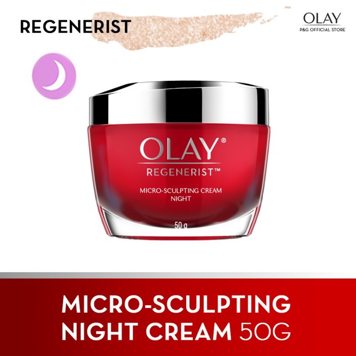 Cek Ingredients Olay Regenerist Micro-sculpting Night Moisturizer