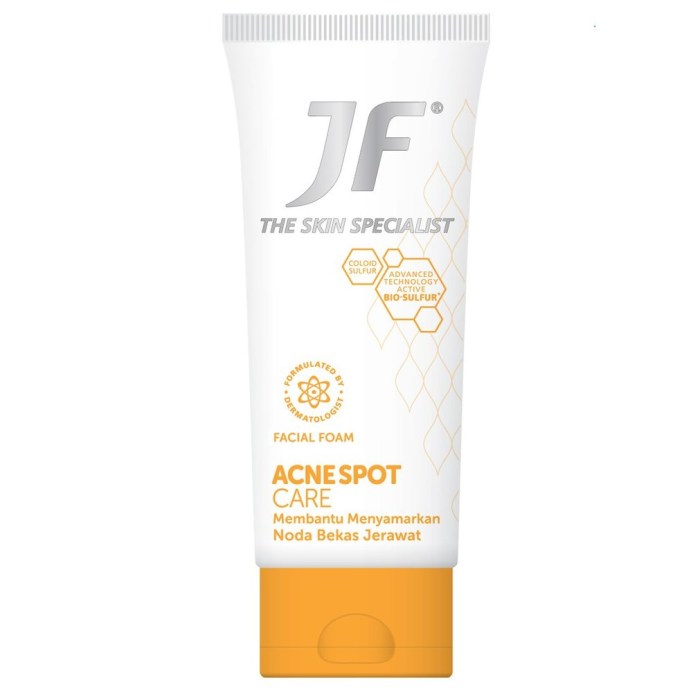 Cek Ingredients JF Sulfur Acne Spot Facial Foam