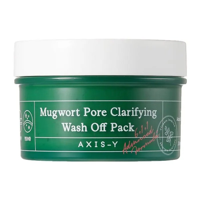 Axis-Y Mugwort Pore Clarifying Wash Off Pack Ingredients [Penjelasan Lengkap]
