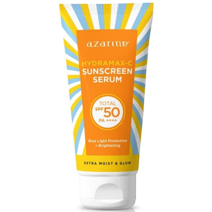 Cek Ingredients Azarine Hydramax C Sunscreen Serum SPF 50 PA++++