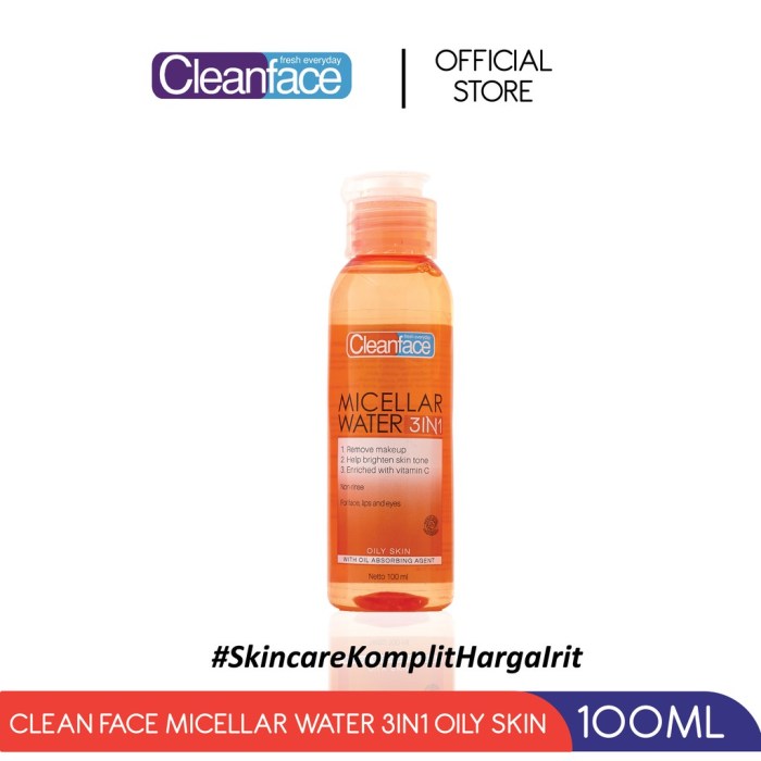 Cek Ingredients Micellar Water Clean Face For oily Skin terbaru