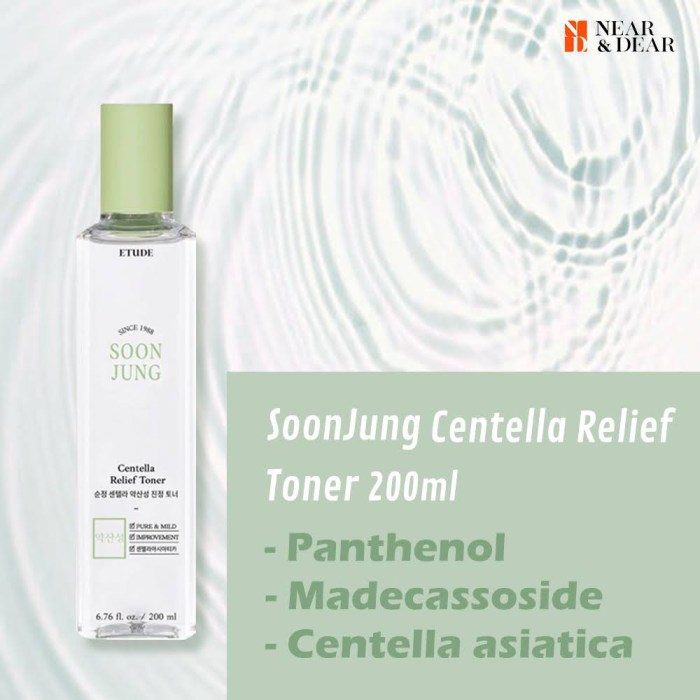 Cek Ingredients Etude House Soon Jung Centella Relief Toner