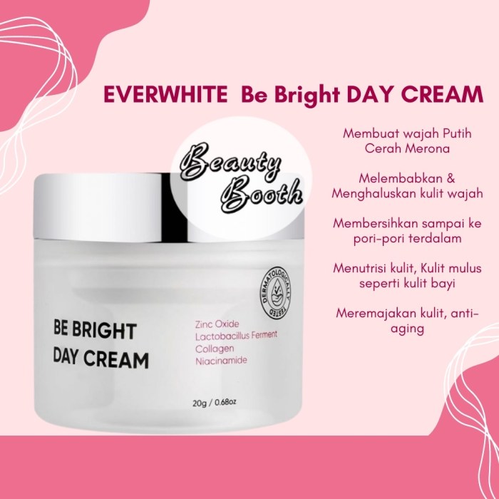 Cek Ingredients Everwhite Be Bright Day Cream