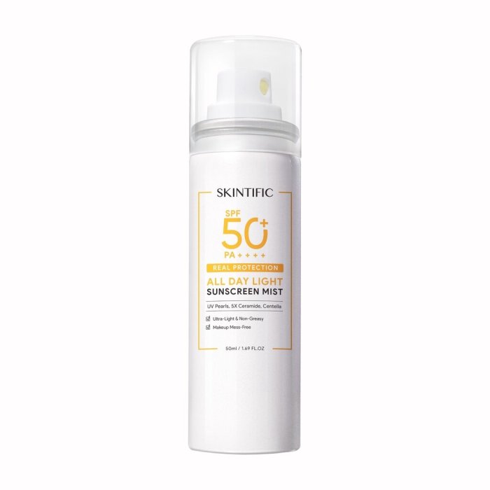 Cek Ingredients Real White SPF 50 PA+++ Glutathione Sunscreen Spray terbaru