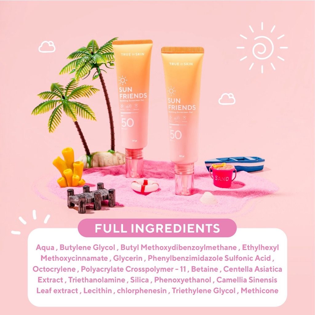 Cek Ingredients True to Skin Sun Friends SPF 50 PA++++