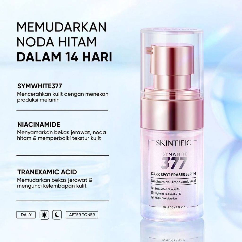 Cek Ingredients Skintific SymWhite 377 Darkspot Eraser Serum