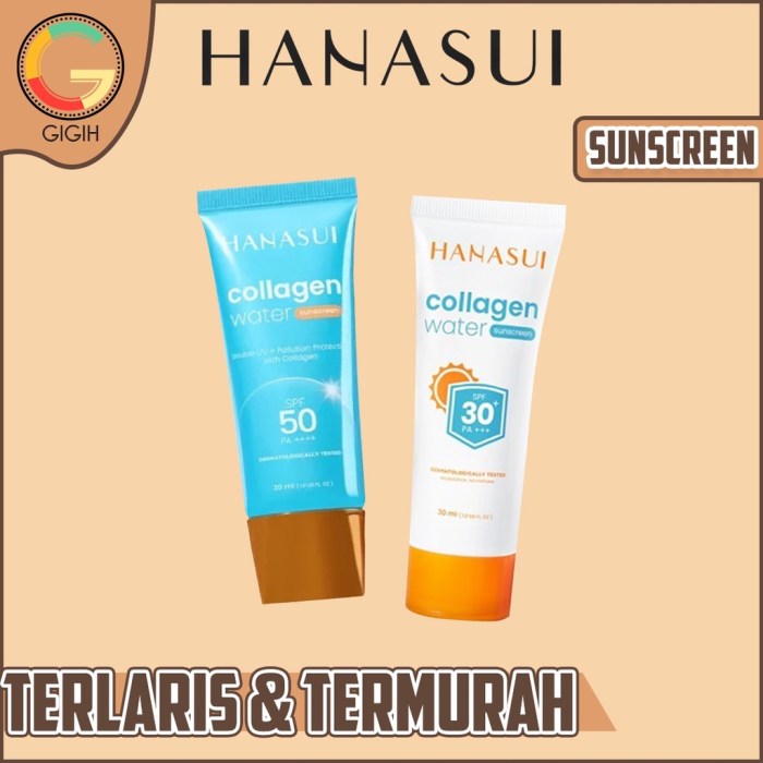 Cek Ingredients Hanasui Collagen Sunscreen SPF 30