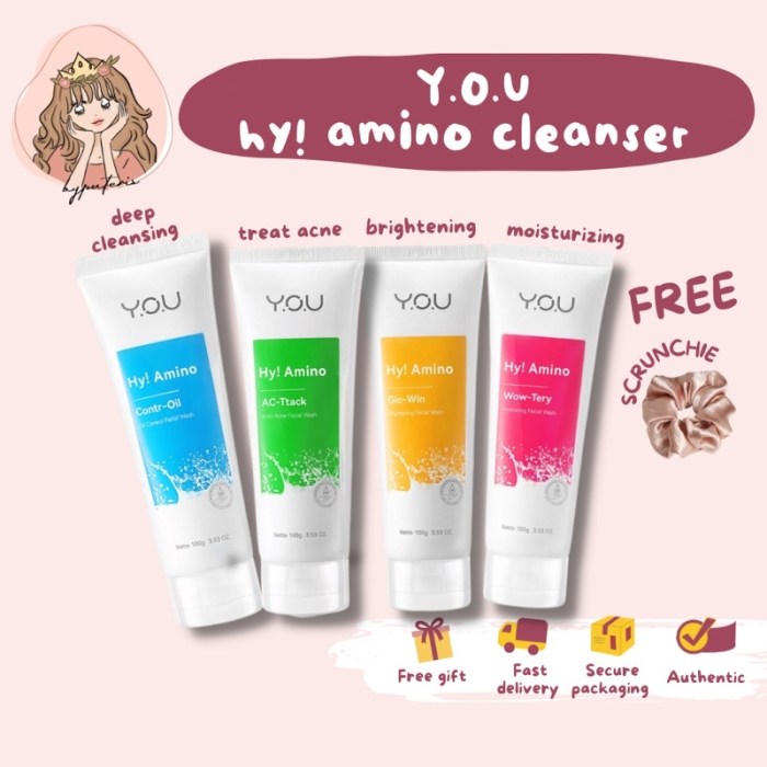 Cek Ingredients You Hy Amino Contrl-Oil Facial Wash