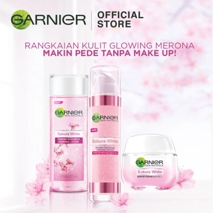 [Mengulas] Ingredients Garnier Sakura White Pinkish Radiance Essence Lotion