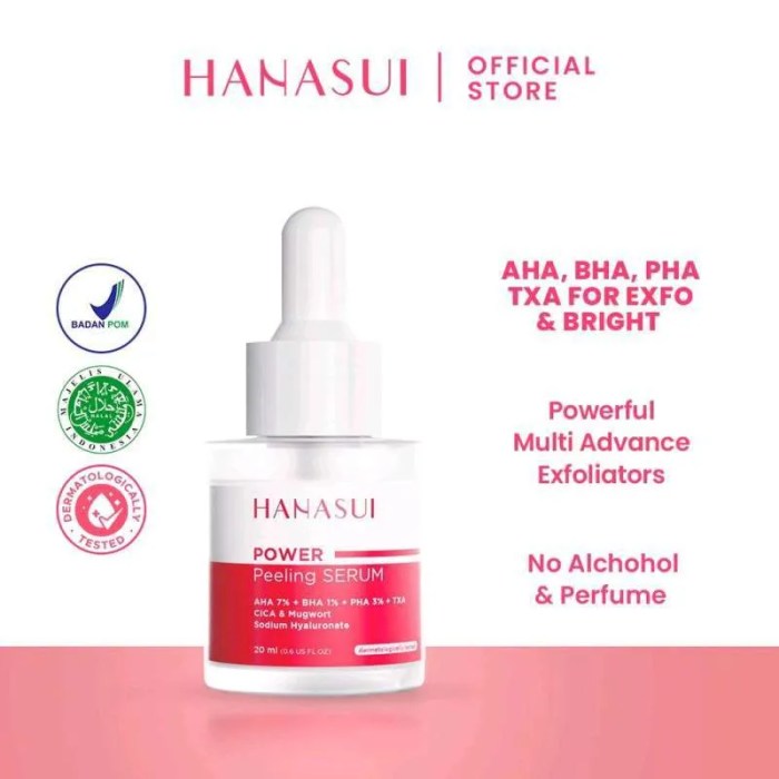 Cek Ingredients Hanasui Power Peeling Serum