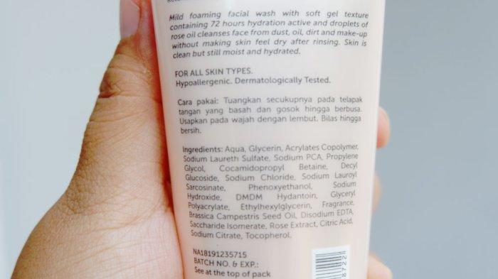 Cek Ingredients Wardah Hydra Rose Gel to Foam Cleanser