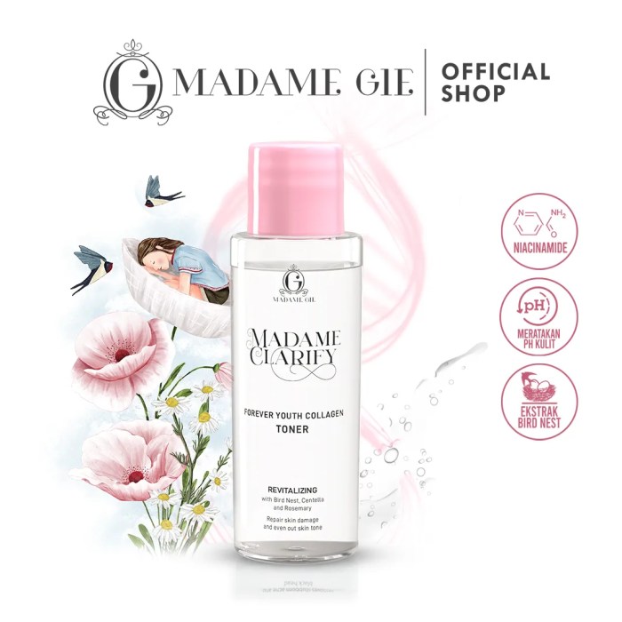Cek Ingredients Madam Gie Revilalizing Toner (Forever Youth Collagen)