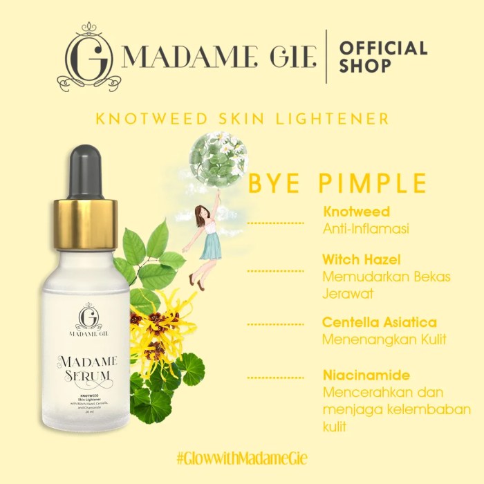 Cek Ingredients Madam Gie Knotweed Serum